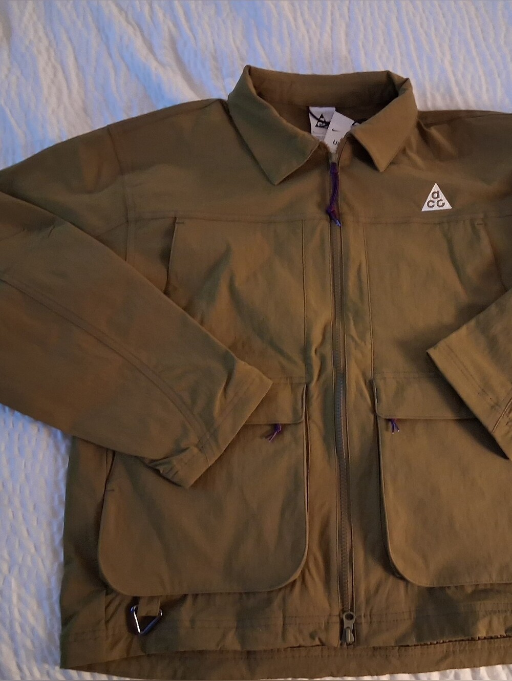$235 Nike ACG Smith Summit Olive Green UV Men's Jacket NWT For Only $99